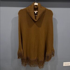 Nordstrom Fringe Trim 100% Cashmere Poncho